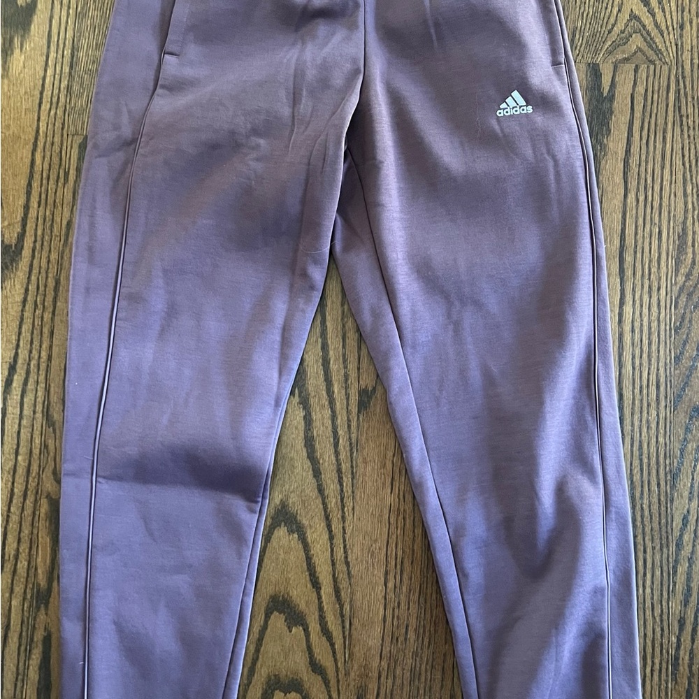 Adidas Purple Taper Joggers size small new NWT
